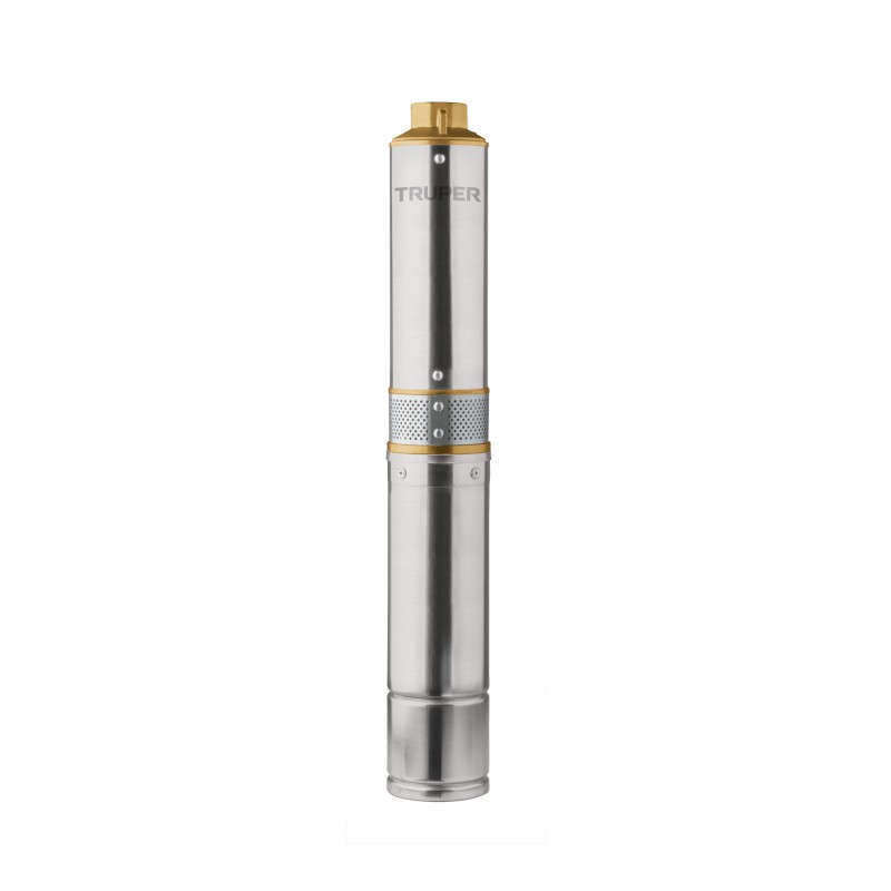 Bomba sumergible, tipo bala, 1/2 HP, a/limpia, 220V, Truper 102974