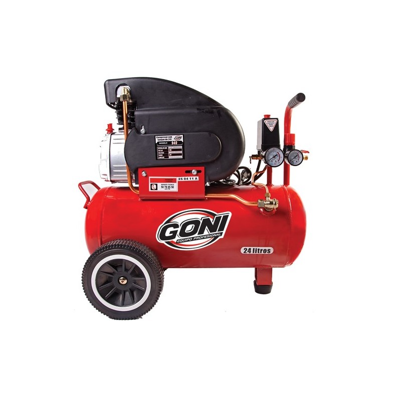 Compresor aire 024l 2.5hp horizontal 940 Goni