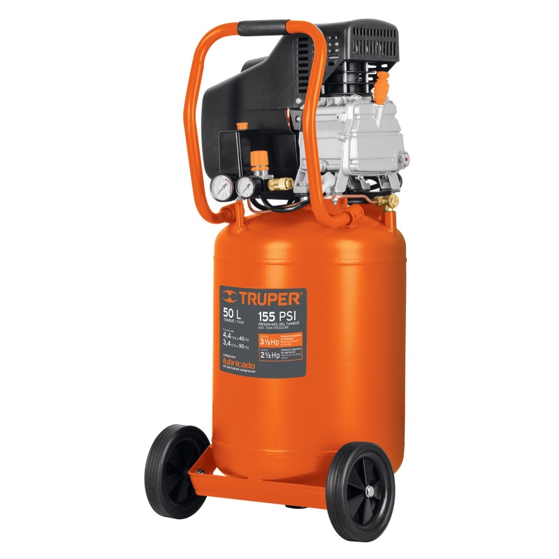 Compresor vertical, 50 L, 3-1/2 Hp (potencia máxima ), 120V Cod. 19360
