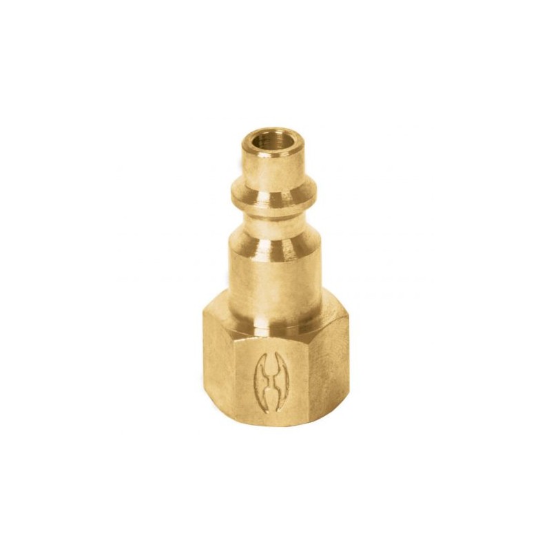 Conector rápido tipo M niquelado cuerda 1/4 NPT hembra