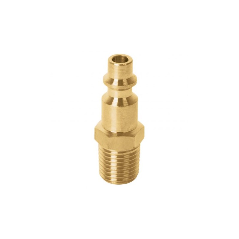 Conector rápido tipo M niquelado cuerda 1/4 NPT macho
