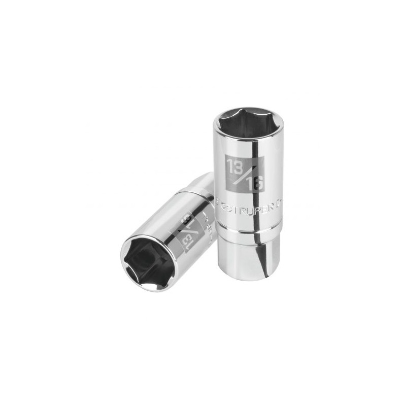 Dado de 6 puntas largas de 13/16? para bujías, cuadro 1/2? Cod. 13366