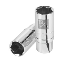 Dado de 6 puntas largas de 13/16? para bujías, cuadro 1/2? Cod. 13366